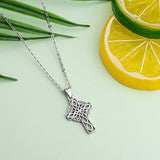 S925 Sterling Silver Cross&Infinity Necklace Pendant for Women