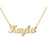 "Kayla" Personalized Any Name Choker Necklace Adjustable 16”-20”