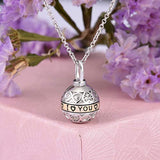 Silver Cremation Jewelry Memorial Urn Necklace Drop Urn Pendant for Ashes Keepsake-Always in My Heart