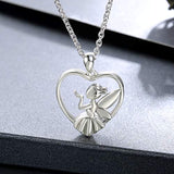 A Little Fairy Dust BellaMira Fairy Ballerina Angel Wings Urn Pendant Necklace for Ashes Memorial Charms Pendant Keepsake Cremation Jewelry