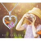925 Sterling Silver Butterfly Pendant Necklace for Women Teen Little Gift