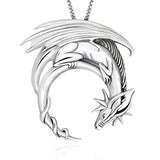 Fantasy Dragon Pendant  Necklace
