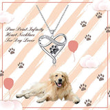 Wholesale  Infinity Paw Heart Necklace