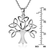 Celtic Knot & Tree of Life .925 Sterling Silver Pendant Necklace