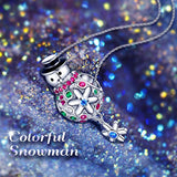Silver Colorful Stone Charm Beads