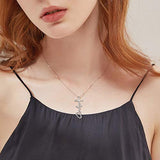 Sterling silver Faith hope love Cross Necklace Religious Jewelry Gifts for Women