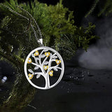 Tree of Life Necklace, S925 Sterling Silver Tree of Life Pendant Jewelry Gift for Mothers Day with Fine Jewelry Gift Box
