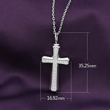 Cremation Cross Urn Pendant Necklace Sterling Silver Exquisite Ashes Keepsake Memorial Jewelry