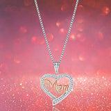 Mom's Birthday Gifts, Always My Mother Forever My Friend Love Heart Pendant Necklace, Fashion Jewelry