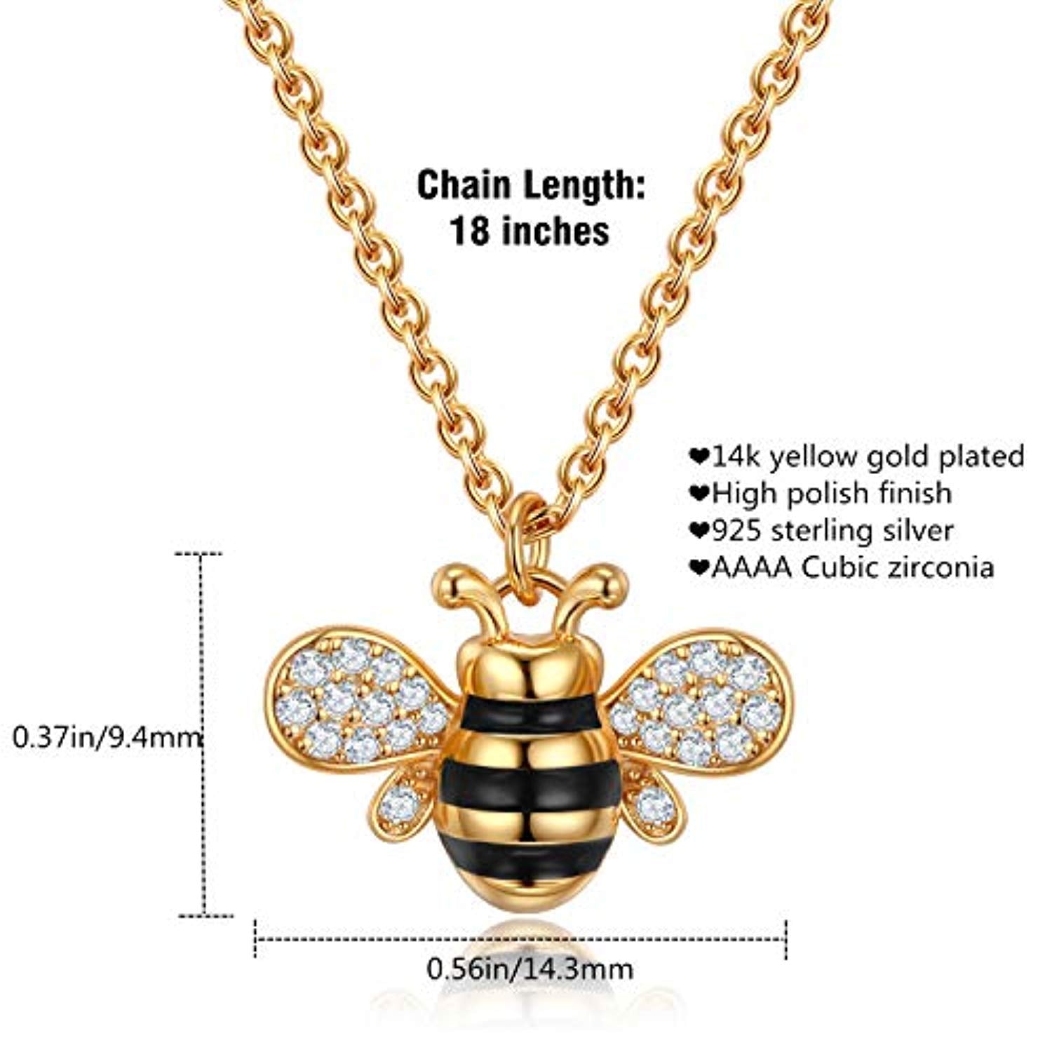 ZEGL Cute Honey Bee Anklet Gold Plated Jewelry Chic Accessories Gift for Women