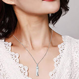 925 Sterling Silver Angel Wings Urn Memorial Pendant Necklace For Women