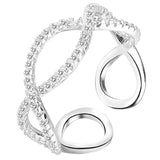 Infinity Engagement Wedding Cuff Ring 