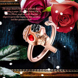 Skull Cross Toe Rings for Women, S925 Sterling Silver Rose Gold Plated CZ Adjustable  Open Ring  Jewelry For Halloween