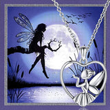 A Little Fairy Dust BellaMira Fairy Ballerina Angel Wings Urn Pendant Necklace for Ashes Memorial Charms Pendant Keepsake Cremation Jewelry
