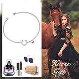 Horseshoe Heart Bracelet Gifts for Women Sterling Silver Cute Animals Adjustable Bracelets Jewelry for Daughter Girlfriend
