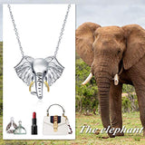 Elephant Gifts for Women Sterling Silver Lucky Elephant Pendant Necklaces Jewelry for Mom Daughter