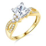 14k Yellow OR White Gold Wedding Engagement Ring For Ladies