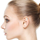 Bar Earrings Sterling Silver Opal Stud Earrings  for Women