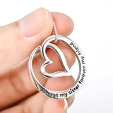 S925 Sterling Silver Always My Sister Forever My Friend Circle Pendant Necklace Birthday Gift for Women Girls