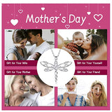 925 Sterling Silver Dragonfly Pendant Necklace Irish Celtic Mother's Day Jewelry Gifts for  Women