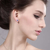 14K  Gold Tanzanite Women's Stud Earrings For Women
