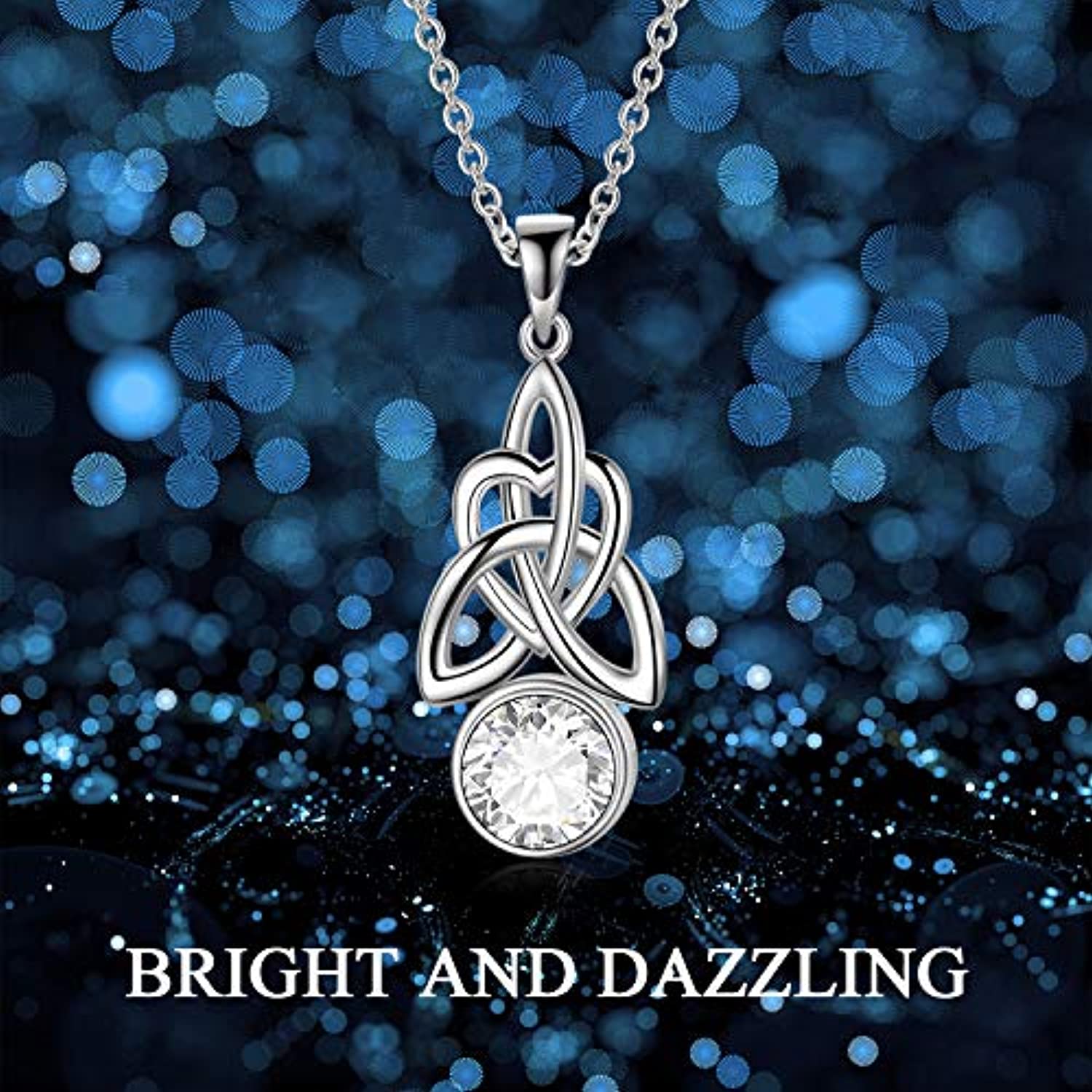 Amazon.com : Heart Knot Silver Necklace Heart Knot Silver Necklace, from  Dad to Daughter, Necklace for Daughter from Dad, Heart Pendant for Daughter  : Sports & Outdoors
