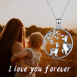 Llama Gifts Sterling Silver Llama Necklace Cute Animal Jewelry for Women Girls