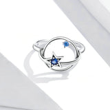 925 Sterling Silver Mysterious Plane Finger Rings for Women Egagement Statement Jewelry