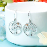 New arrival 925 sterling silver earrings luxury tree of life drop earrings authentic diy fashion jewelry making for women gift