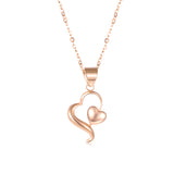 18K Gold European And American Fashion Creative Irregular Heart-Shaped Necklace