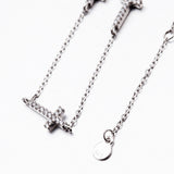 Three Cross Necklace Religious Design Woman Man Chain Necklace