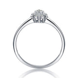 Fixed Size Zirconia Rings Design Women Wedding Silver Rings