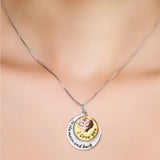 I Love You ToThe Moon And  Back Necklace Wholesale 925 Sterling Silver Necklace