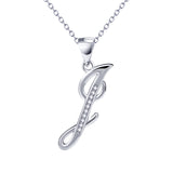 925 Sterling Silver Fashion Jewelry Woman Accessories Pendant Letter I