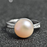 Findings Ring Pearl Designs For Women Custom Size Pearl Rings