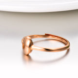 18K Gold Fashion Explosion Heart-Shaped Lock Ring Couple Ring Female Korean Version Of Boutique Jewelry