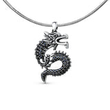 925 sterling silver Beautiful Ancient dragon pendant necklaces diy fashion jewelry accessories making for women gift