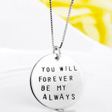 You Will Forever Be My Always Simple Necklace Wholesale Jewelry