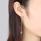 Minimalist Ear Thread Earrings 925 Sterling Silver Long Chain Earrings For Women