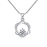 925 Silver Item Korean Fashion Temperament Hypoallergenic Non-Fading Six-Pointed Star Diamond Pendant