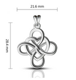925 Sterling Silver Good luckly Celtics Love Knot Pendant Charm Necklaces For Women Jewelry Birthday Gift