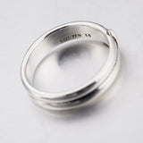 Double Heart Ring Circle Design Silver Women Fashionable Rings