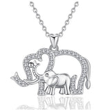 Double Elephant Necklaces
