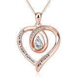 Sister Necklaces 925 Sterling Silver Always My Sister Forever My Friend Necklace for Women Sister Love Heart Pendant Gift Jewelry