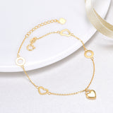 18K Gold Fashion Exquisite Bracelet Love Lock Bracelet Temperament Elegant Ladies Jewelry