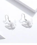 925 Sterling Silver Baby Angel Stud Earrings Fashion Wedding Jewelry For Gift