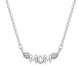 925 Sterling Silver Beautiful Wings Chain Necklace Fashion Jewelry For Women