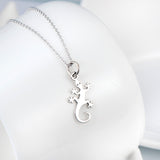 Animal Gecko Necklace For Gifts Wholesale 925 Sterling Silver Jewelry
