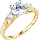 14k Yellow OR White Gold Wedding Engagement Band For Lovely Girls