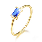 925 Sterling Silver Adjustable Rings Cubic Zirconia Rings Bride Rings For Women